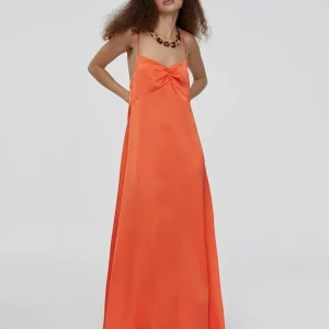 Lola Casademunt Vestidos Y Faldas<Vestido largo tipo lencero NEGRO