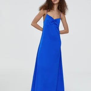 Lola Casademunt Vestidos Y Faldas<Vestido largo tipo lencero NEGRO