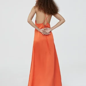 Lola Casademunt Vestidos Y Faldas<Vestido largo tipo lencero NEGRO