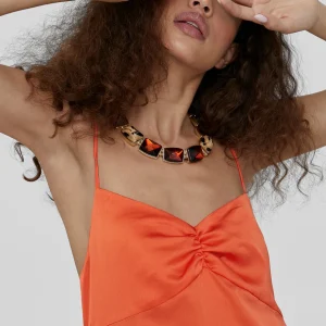 Lola Casademunt Vestidos Y Faldas<Vestido largo tipo lencero NEGRO