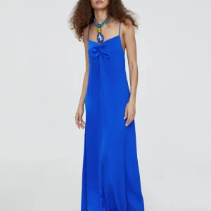 Lola Casademunt Vestidos Y Faldas<Vestido largo tipo lencero NEGRO