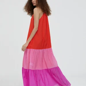 Lola Casademunt Vestidos Y Faldas<Vestido largo tricolor ROSA