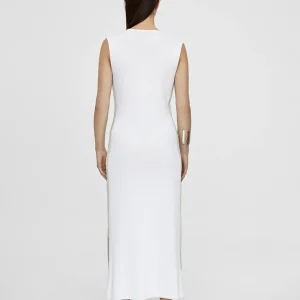 Lola Casademunt Punto<Vestido midi de punto CRUDO-METAL