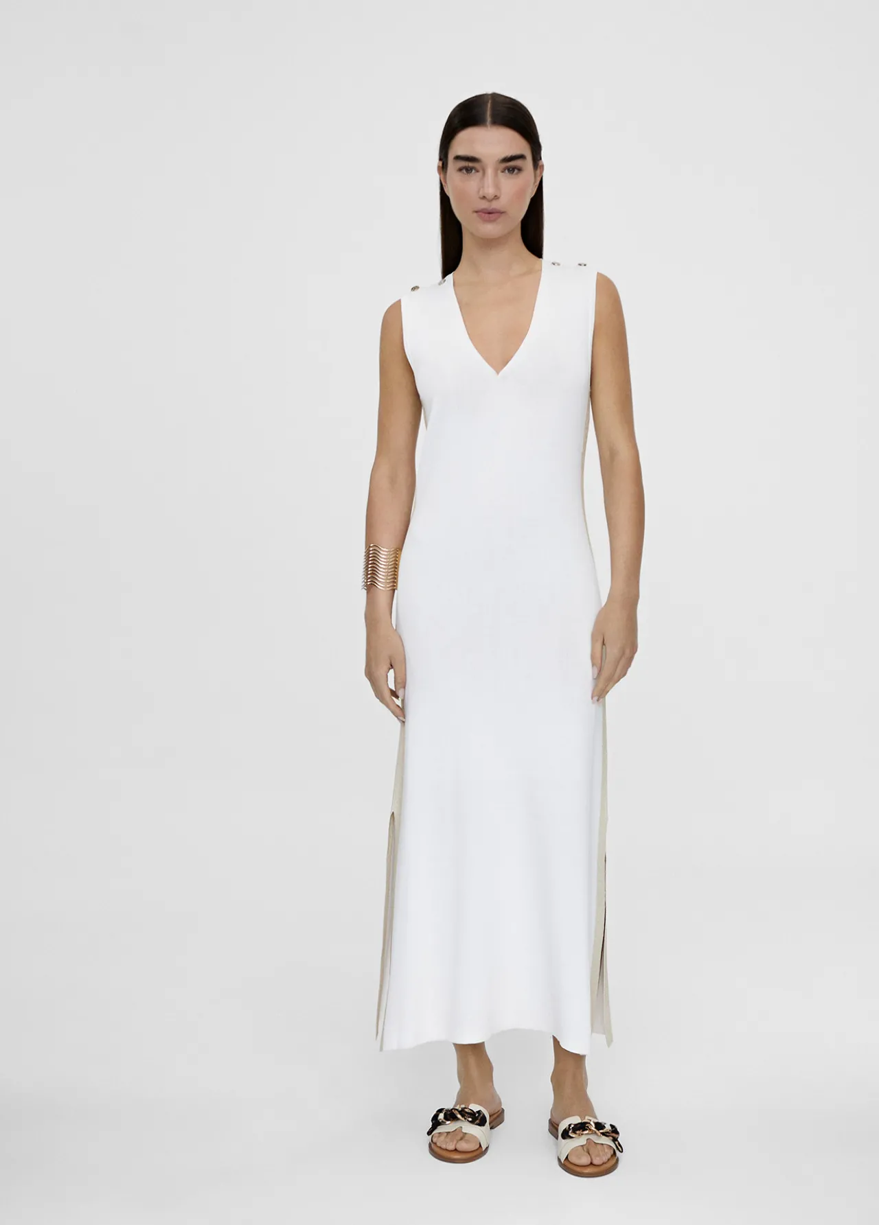 vestido_midi_de_punto_5-1.webp Lola Casademunt Punto<Vestido midi de punto CRUDO-METAL