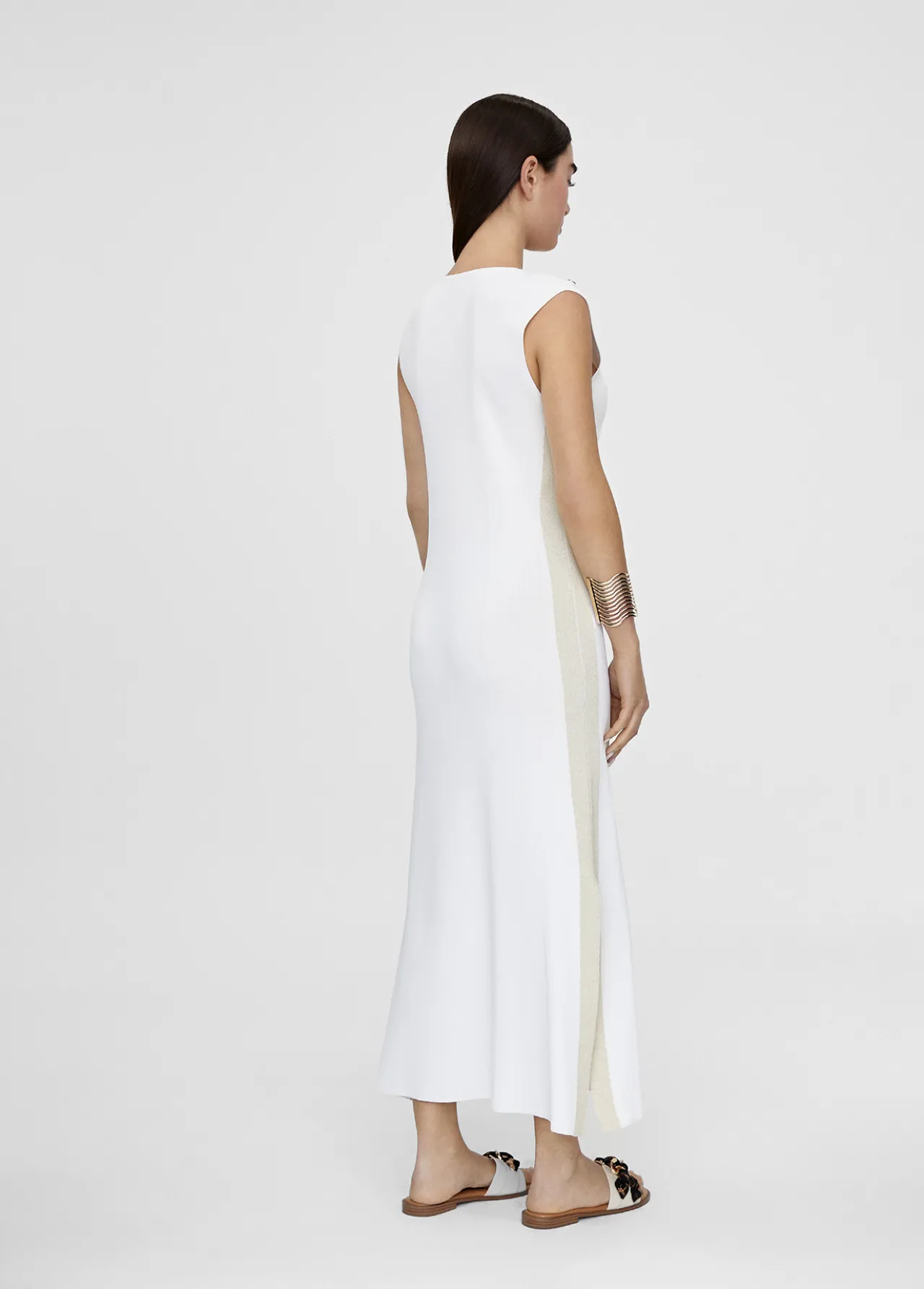 vestido_midi_de_punto_6.webp Lola Casademunt Punto<Vestido midi de punto CRUDO-METAL