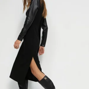Lola Casademunt Vestidos Y Faldas<Vestido midi de punto roma NEGRO