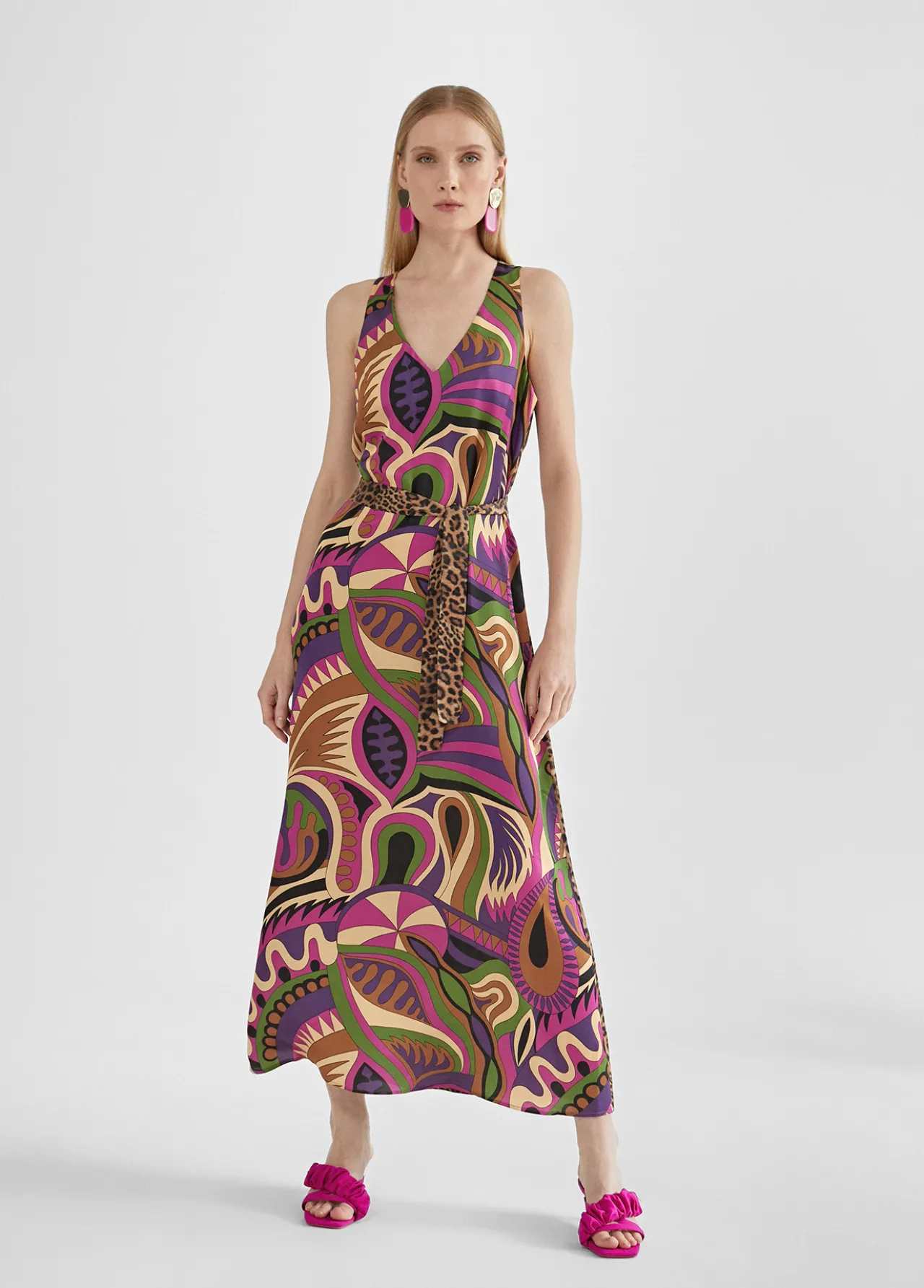 vestido_midi_estampado_3.webp Lola Casademunt Vestidos Y Faldas<Vestido midi estampado LILA-NEGRO