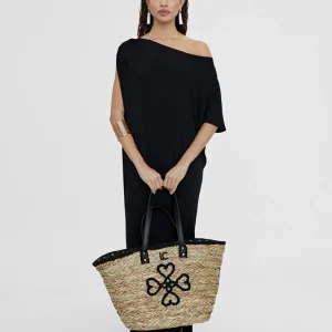 Lola Casademunt Vestidos Y Faldas<Vestido midi fruncido NEGRO