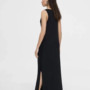 Lola Casademunt Vestidos Y Faldas<Vestido midi fruncido NEGRO