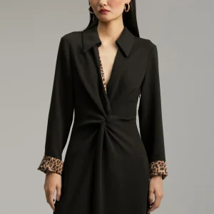 Lola Casademunt Vestidos Y Faldas<Vestido midi nudo NEGRO
