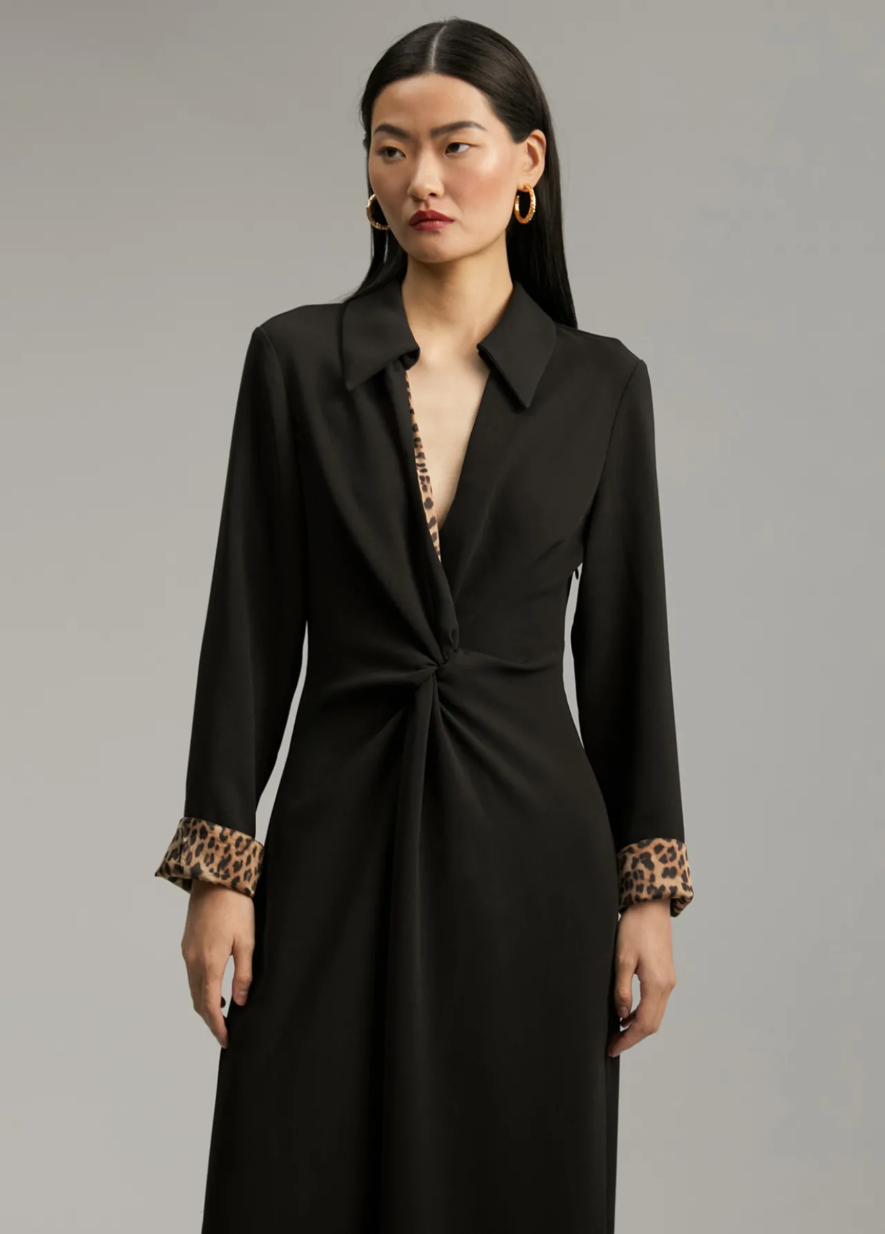 vestido_midi_nudo_1-1.webp Lola Casademunt Vestidos Y Faldas<Vestido midi nudo NEGRO