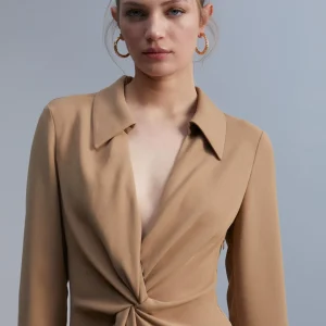 Lola Casademunt Vestidos Y Faldas<Vestido midi nudo NEGRO