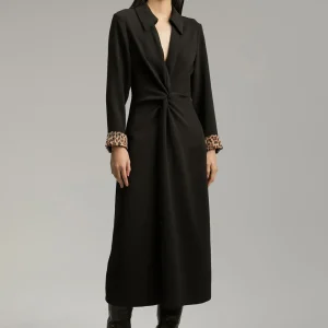 Lola Casademunt Vestidos Y Faldas<Vestido midi nudo NEGRO