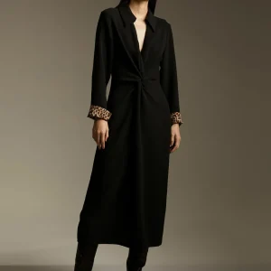 Lola Casademunt Vestidos Y Faldas<Vestido midi nudo NEGRO