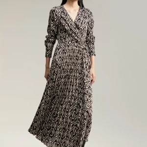 Lola Casademunt Vestidos Y Faldas<Vestido monograma bicolor NEGRO-CRUDO