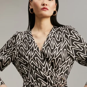 Lola Casademunt Vestidos Y Faldas<Vestido monograma bicolor NEGRO-CRUDO