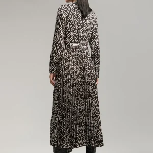 Lola Casademunt Vestidos Y Faldas<Vestido monograma bicolor NEGRO-CRUDO