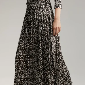 Lola Casademunt Vestidos Y Faldas<Vestido monograma bicolor NEGRO-CRUDO