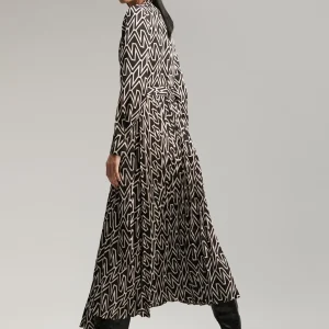 Lola Casademunt Vestidos Y Faldas<Vestido monograma bicolor NEGRO-CRUDO