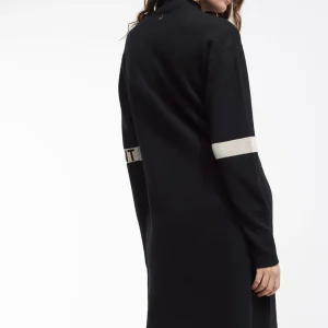 Lola Casademunt Punto | Vestidos Y Faldas<Vestido punto bicolor MARRON-NARANJA