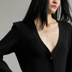 Lola Casademunt Vestidos Y Faldas<Vestido punto hombreras NEGRO