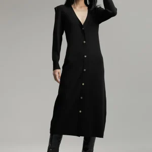 Lola Casademunt Vestidos Y Faldas<Vestido punto hombreras NEGRO