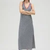 Lola Casademunt Vestidos Y Faldas<Vestido rayas midi de algodón 100% - Lola Casademunt AZUL-BLANCO