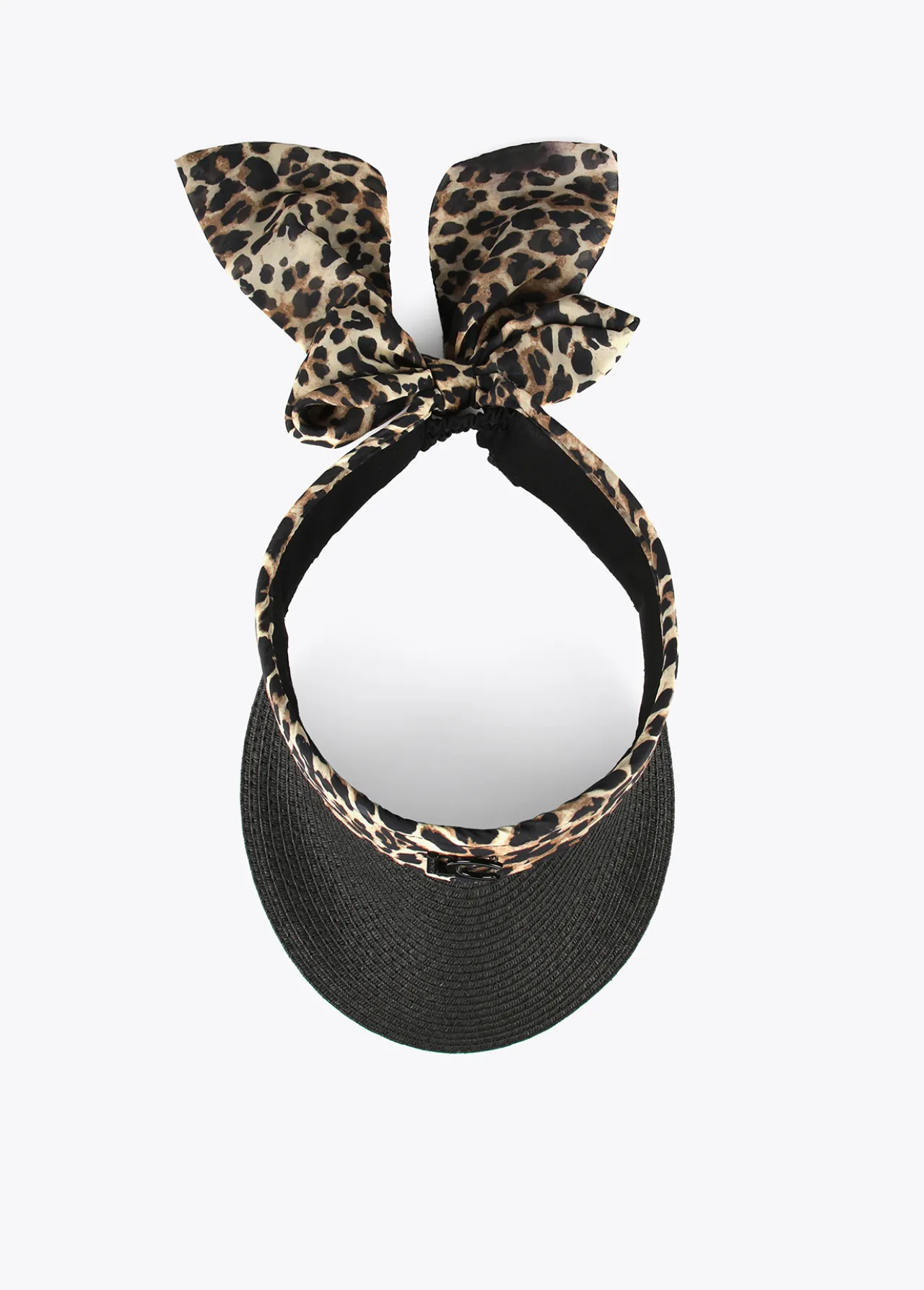 visera_efecto_rfia_2.webp Lola Casademunt Accesorios | Baño<Visera efecto ráfia NEGRO