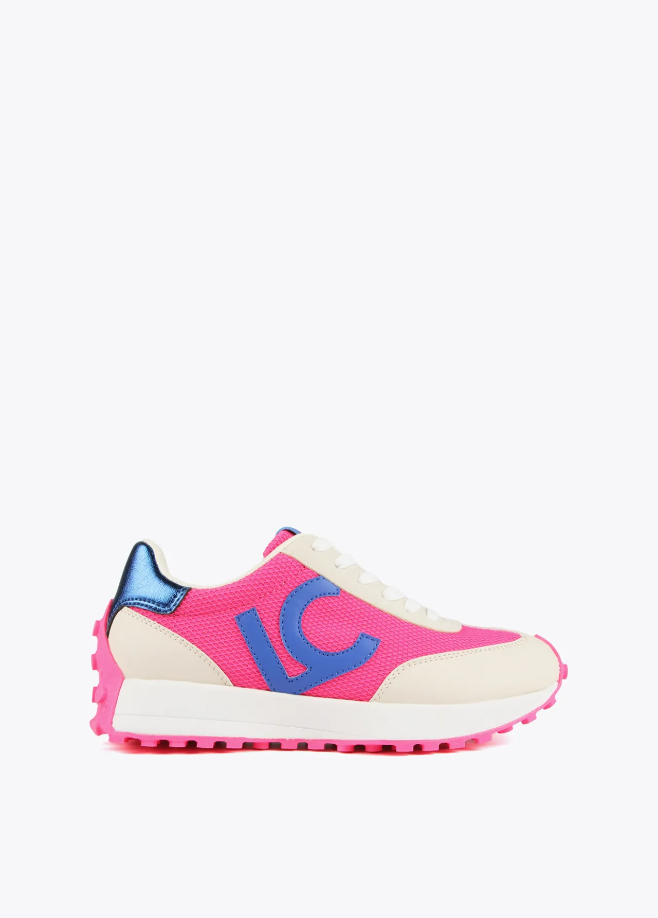 zapatillas_deportivas_azul_y_rosa_flor_0.webp Lola Casademunt Zapatillas Deportivas<Zapatillas deportivas azul y rosa flúor ROSA-CRUDO
