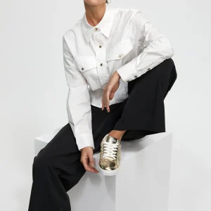 Lola Casademunt Zapatillas Deportivas<Zapatillas deportivas metalizadas BLANCO