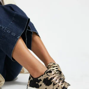 Lola Casademunt Animal Print | Zapatillas Deportivas<Zapatillas deportivas tejido animal NEGRO-MARRON