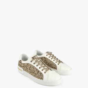 Lola Casademunt Calzado<Zapatillas sneakers estampado leopardo DORADO
