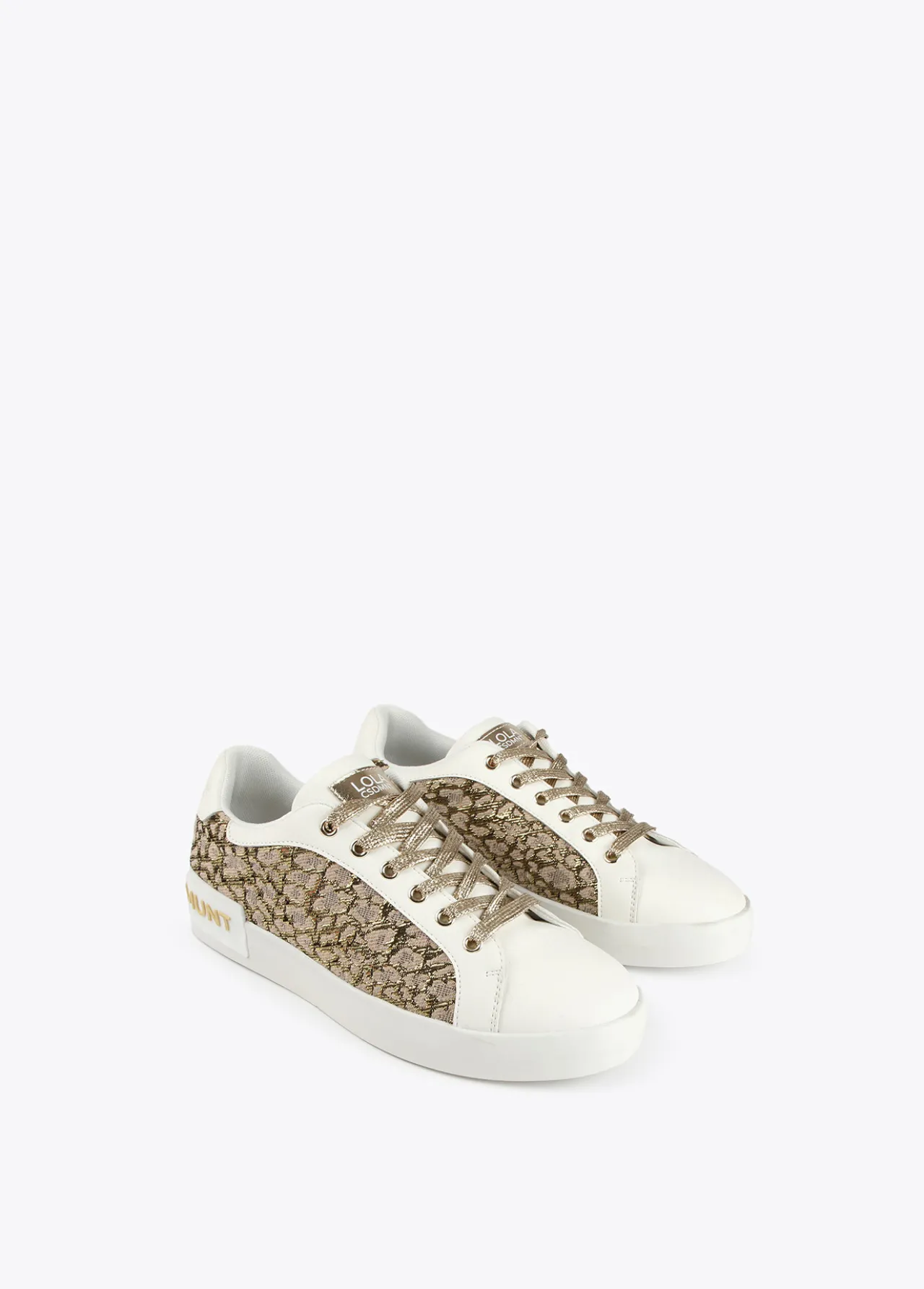 zapatillas_sneakers_estampado_leopardo_1.webp Lola Casademunt Calzado<Zapatillas sneakers estampado leopardo DORADO