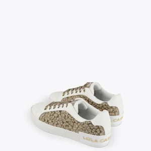 Lola Casademunt Calzado<Zapatillas sneakers estampado leopardo DORADO