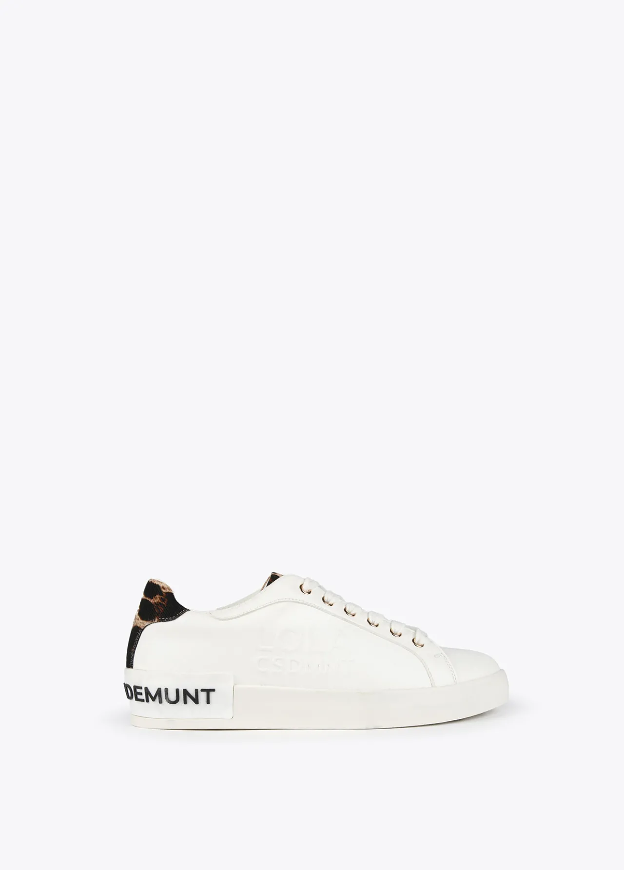 Lola Casademunt Animal Print | Zapatillas Deportivas<Zapatillas tipo sneakers detalles animal print BLANCO-MARRON