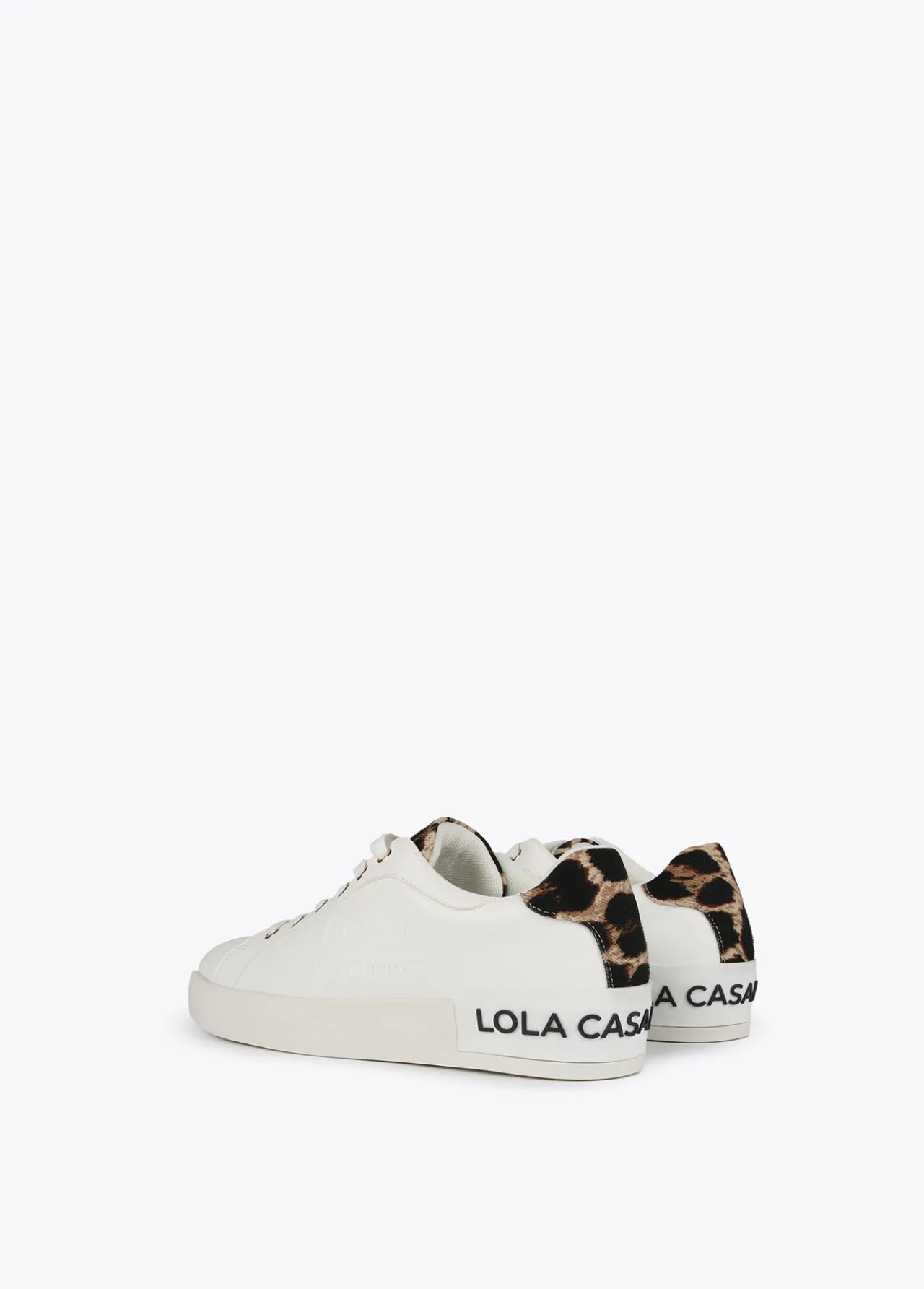 Lola Casademunt Animal Print | Zapatillas Deportivas<Zapatillas tipo sneakers detalles animal print BLANCO-MARRON