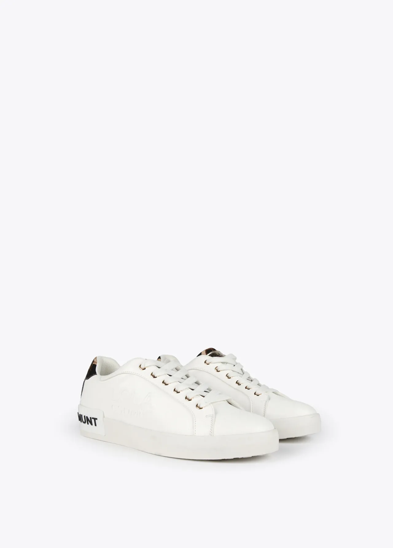 Lola Casademunt Animal Print | Zapatillas Deportivas<Zapatillas tipo sneakers detalles animal print BLANCO-MARRON