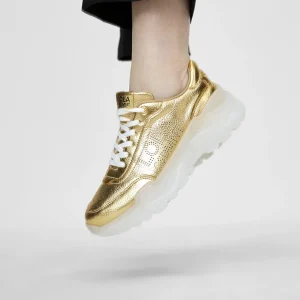 Lola Casademunt Calzado<Zapatillas tipo sneakers metalizadas DORADO