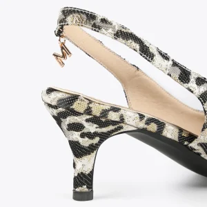 Lola Casademunt Calzado<Zapato estampado animal METAL-NEGRO