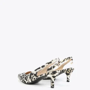 Lola Casademunt Calzado<Zapato estampado animal METAL-NEGRO