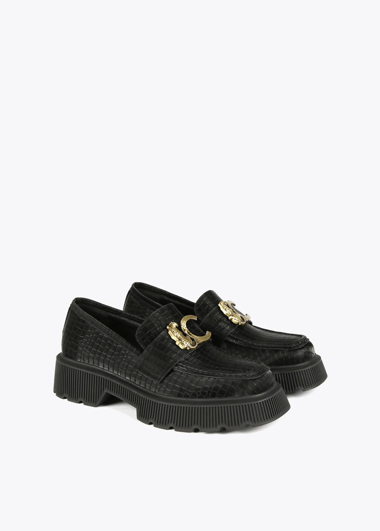zapato_mocasn_negro_0.webp Lola Casademunt Zapatos Planos<Zapato mocasín NEGRO