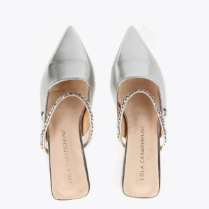 Lola Casademunt Zapatos Planos<Zapato plano destalonado PLATEADO