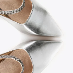 Lola Casademunt Zapatos Planos<Zapato plano destalonado PLATEADO
