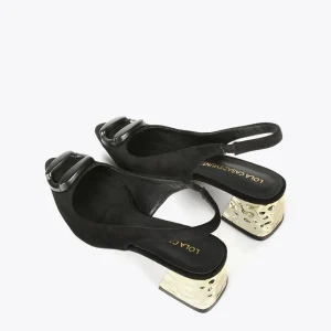 Lola Casademunt Zapatos De Tacón<Zapato salón abierto NEGRO-METAL