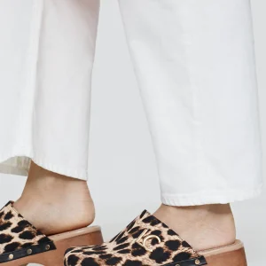 Lola Casademunt Calzado<Zueco con estampado animal MARRON-NEGRO