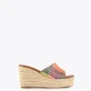 Lola Casademunt Calzado<Zueco plataforma multicolor MARRON-ROSA